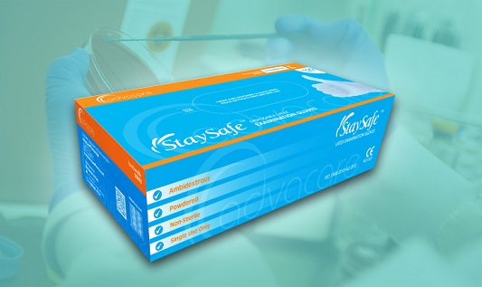 StaySafe Examination Gloves Packaging