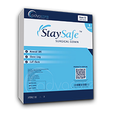 StaySafe Hospital Gown Packaging