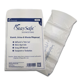 StaySafe Sickness Bag Packaging